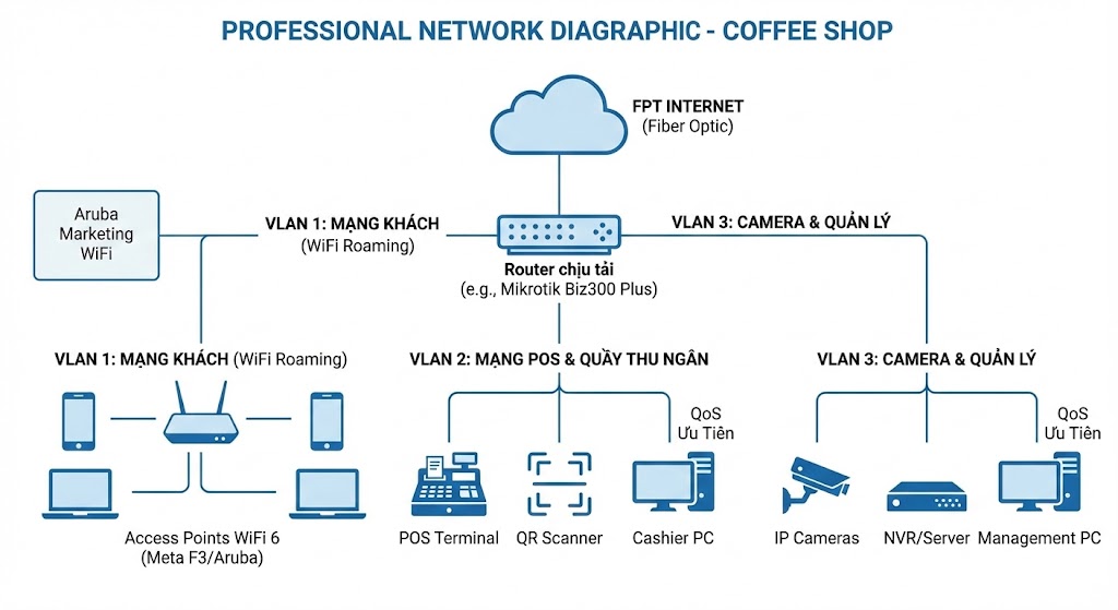 Lắp Mạng FPT Cho Quán Café tốc độ cao – Bình Dương
